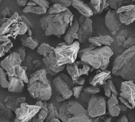 충전율 -0.7C 및 수분 함량 14를 갖는 흑연 양극 재료의 압축 강도